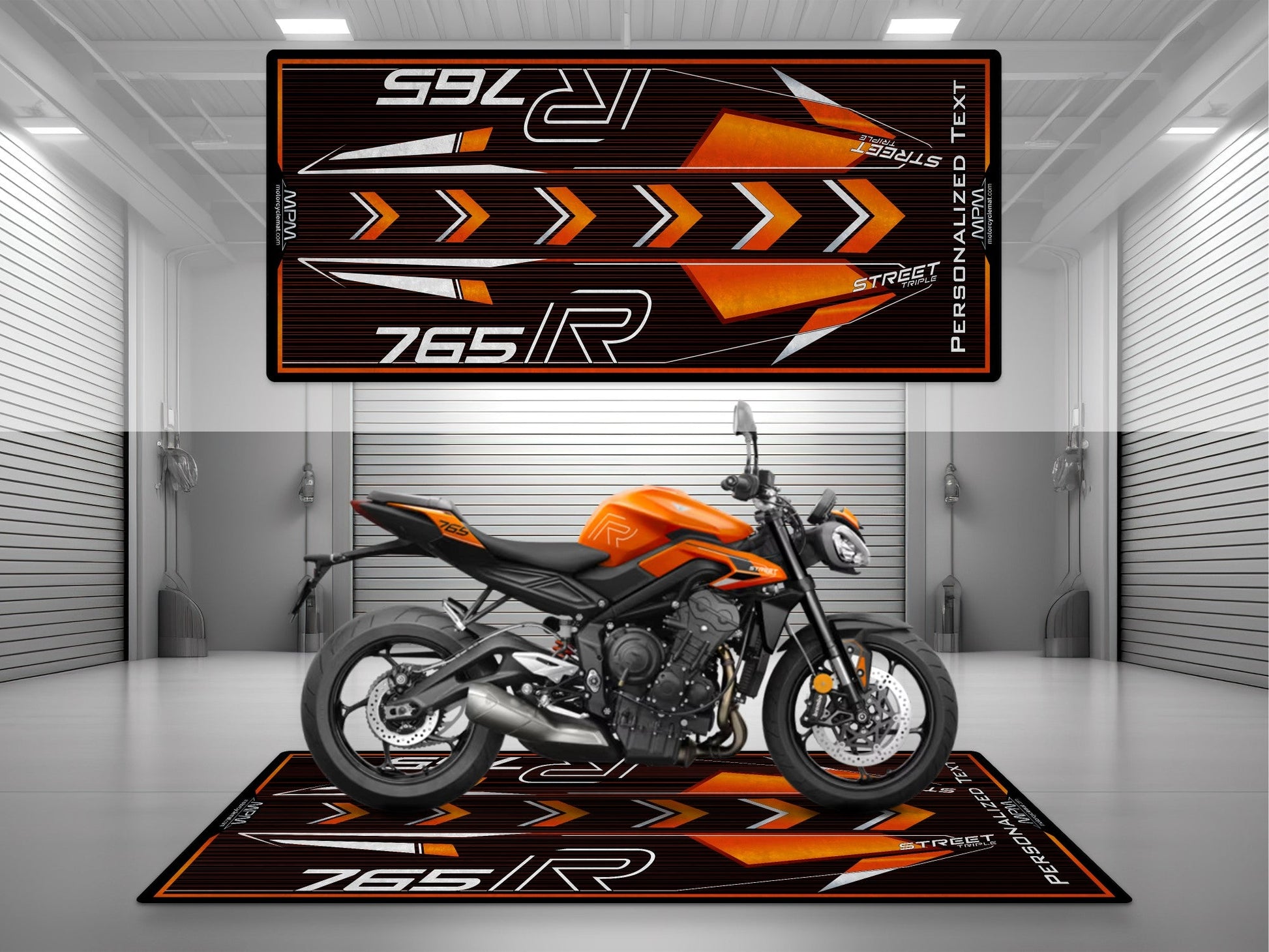 MPM Motorcycle Mat for Street Triple 765 R - U1301 - Howling Moto