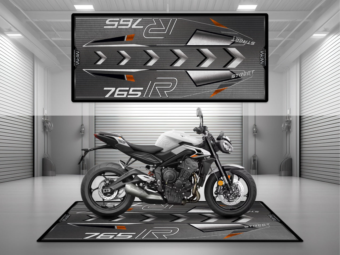 MPM Motorcycle Mat for Street Triple 765 R - U1301 - Howling Moto