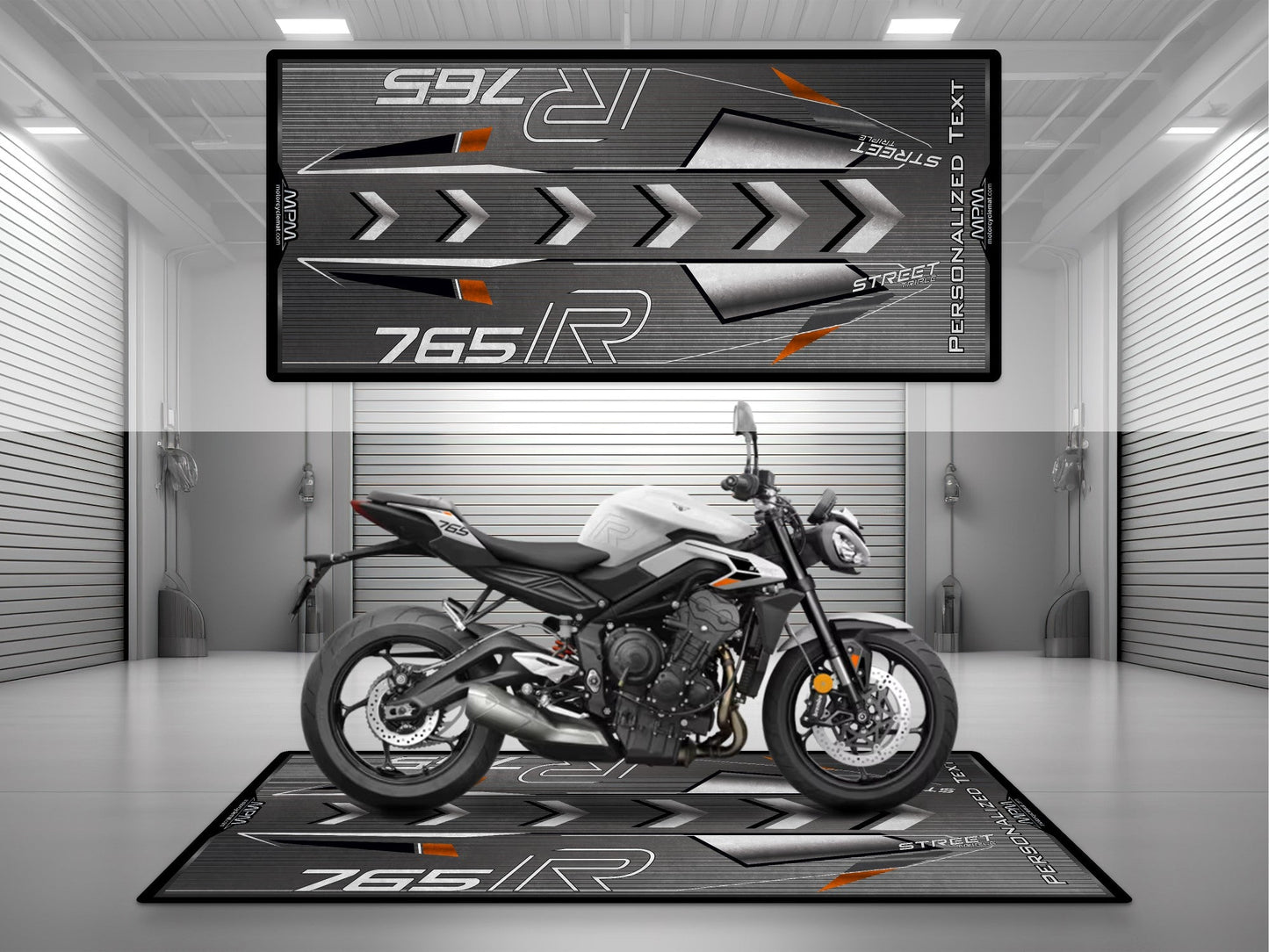 MPM Motorcycle Mat for Street Triple 765 R - U1301 - Howling Moto