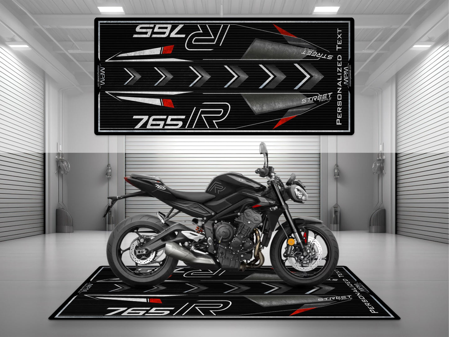 MPM Motorcycle Mat for Street Triple 765 R - U1301 - Howling Moto