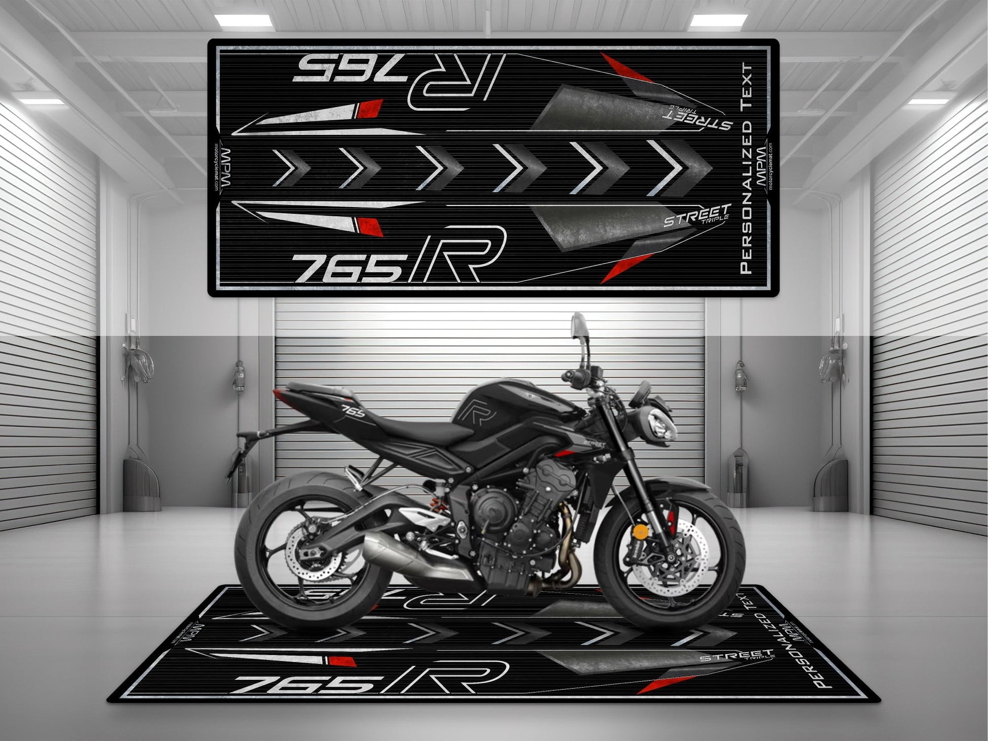 MPM Motorcycle Mat for Street Triple 765 R - U1301 - Howling Moto