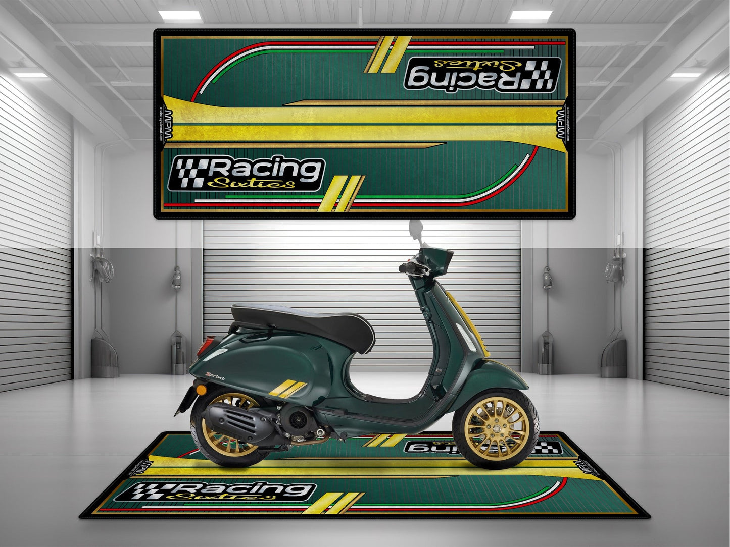 MPM Motorcycle Mat for Vespa Racing Sixties - U1103 - Howling Moto