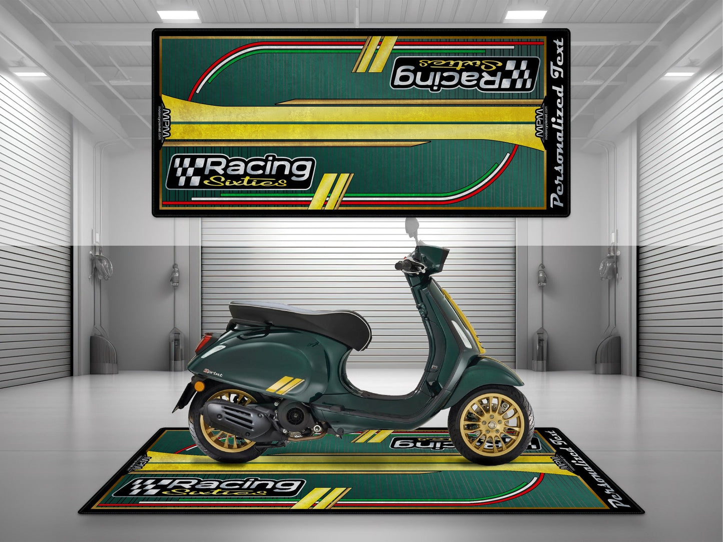 MPM Motorcycle Mat for Vespa Racing Sixties - U1103 - Howling Moto