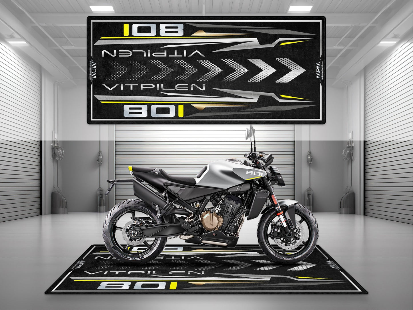 MPM Motorcycle Mat for Husqvarna Vitpilen 801 - MM4225 - Howling Moto