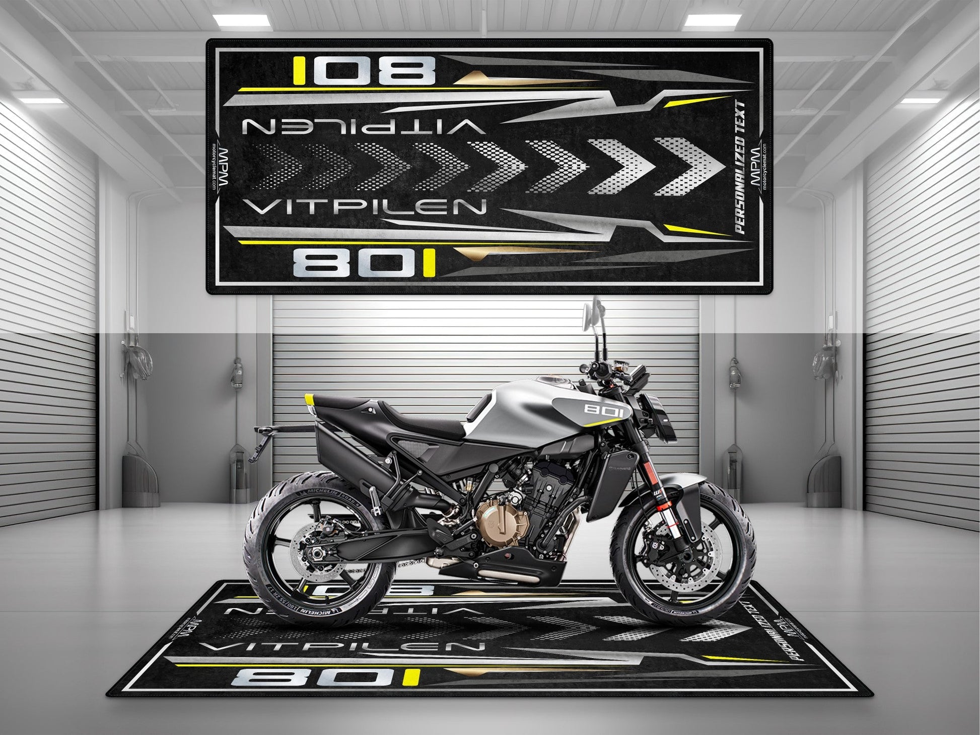 MPM Motorcycle Mat for Husqvarna Vitpilen 801 - MM4225 - Howling Moto