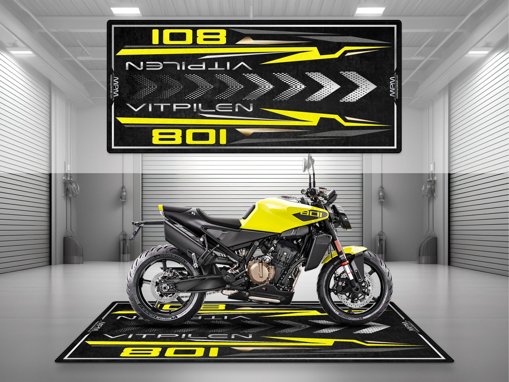 MPM Motorcycle Mat for Husqvarna Vitpilen 801 - MM4225 - Howling Moto