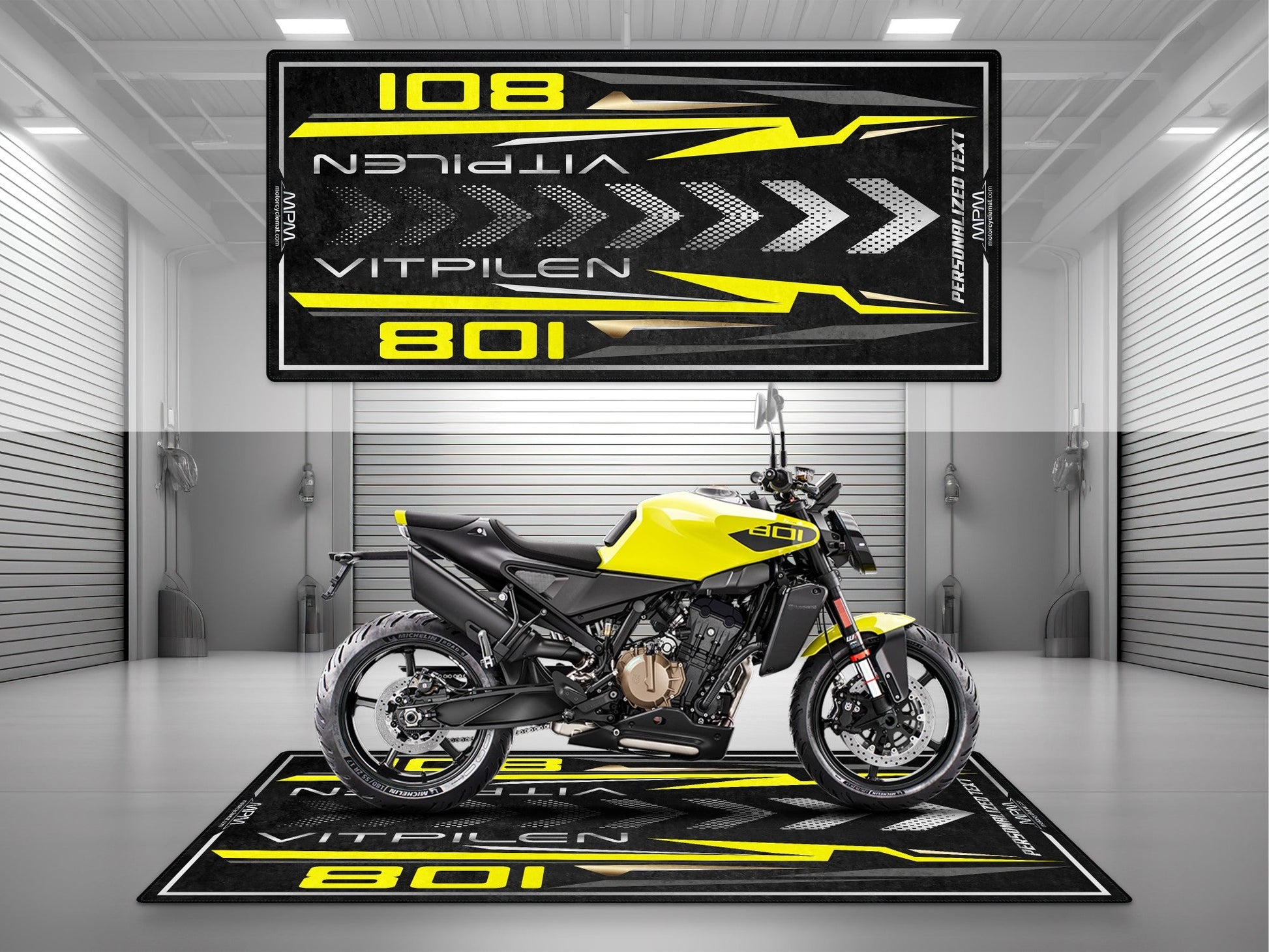 MPM Motorcycle Mat for Husqvarna Vitpilen 801 - MM4225 - Howling Moto