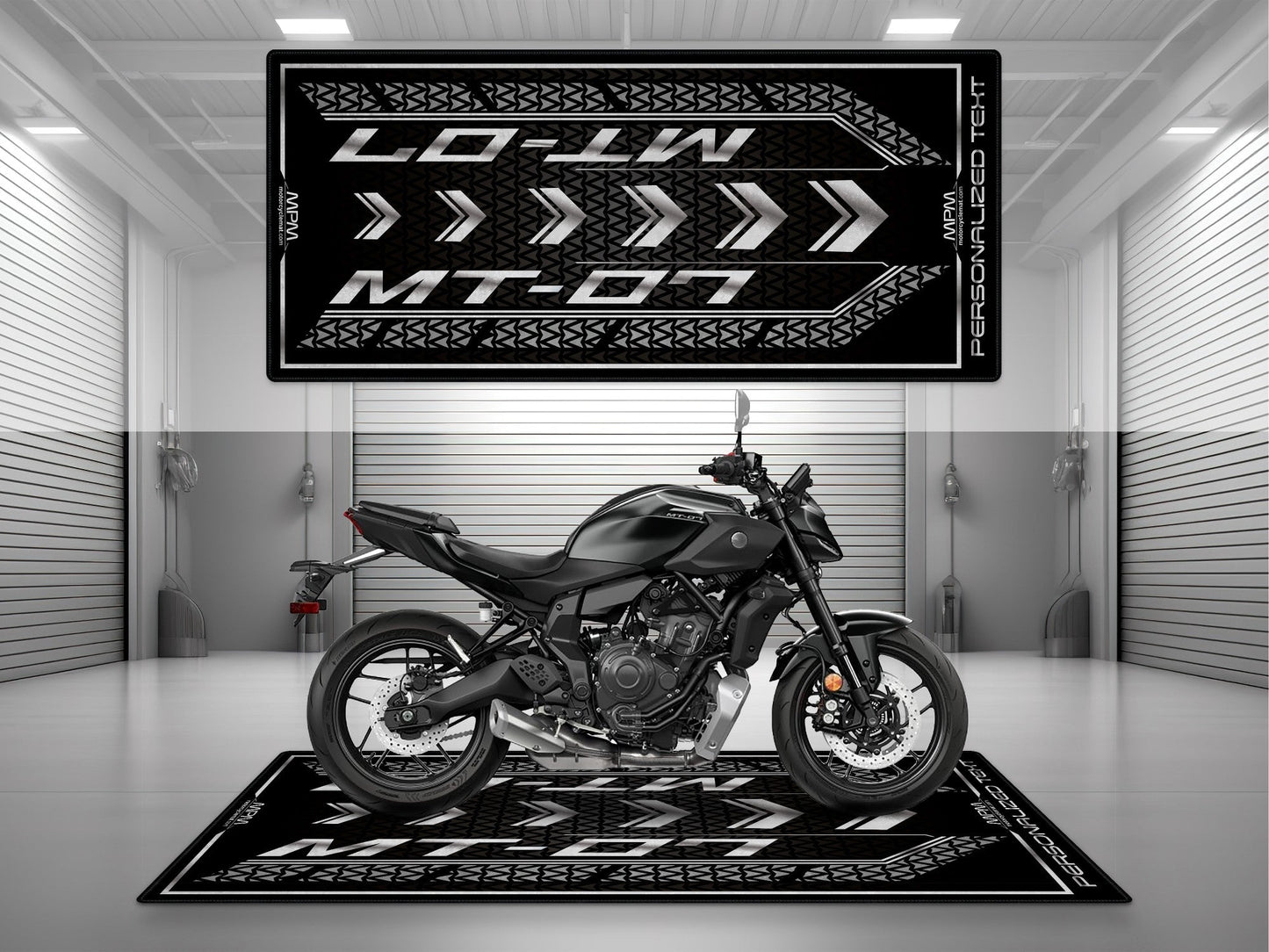 MPM Motorcycle Mat for Yamaha MT-07 - U1401 - Howling Moto