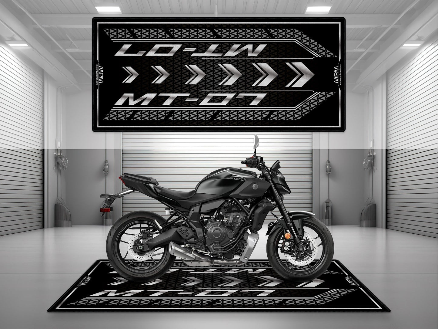 MPM Motorcycle Mat for Yamaha MT-07 - U1401 - Howling Moto