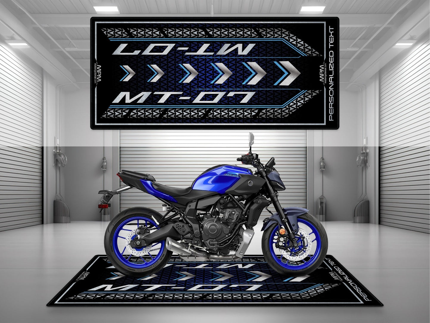 MPM Motorcycle Mat for Yamaha MT-07 - U1401 - Howling Moto