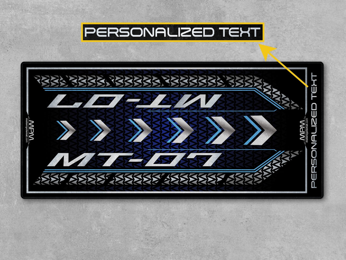 MPM Motorcycle Mat for Yamaha MT-07 - U1401 - Howling Moto