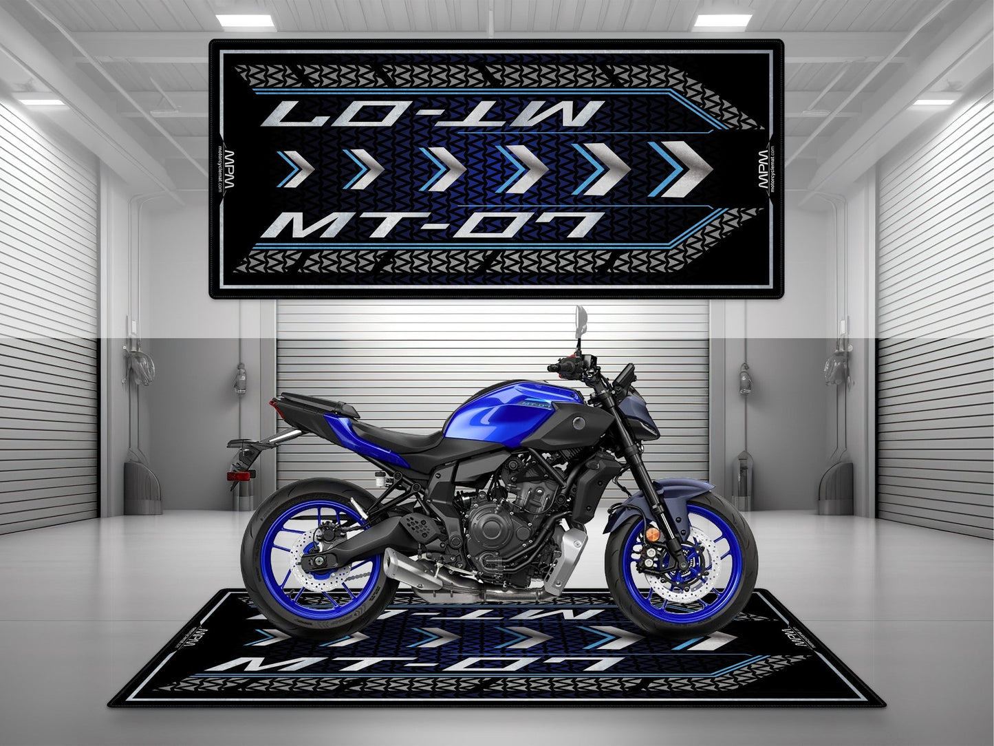 MPM Motorcycle Mat for Yamaha MT-07 - U1401 - Howling Moto