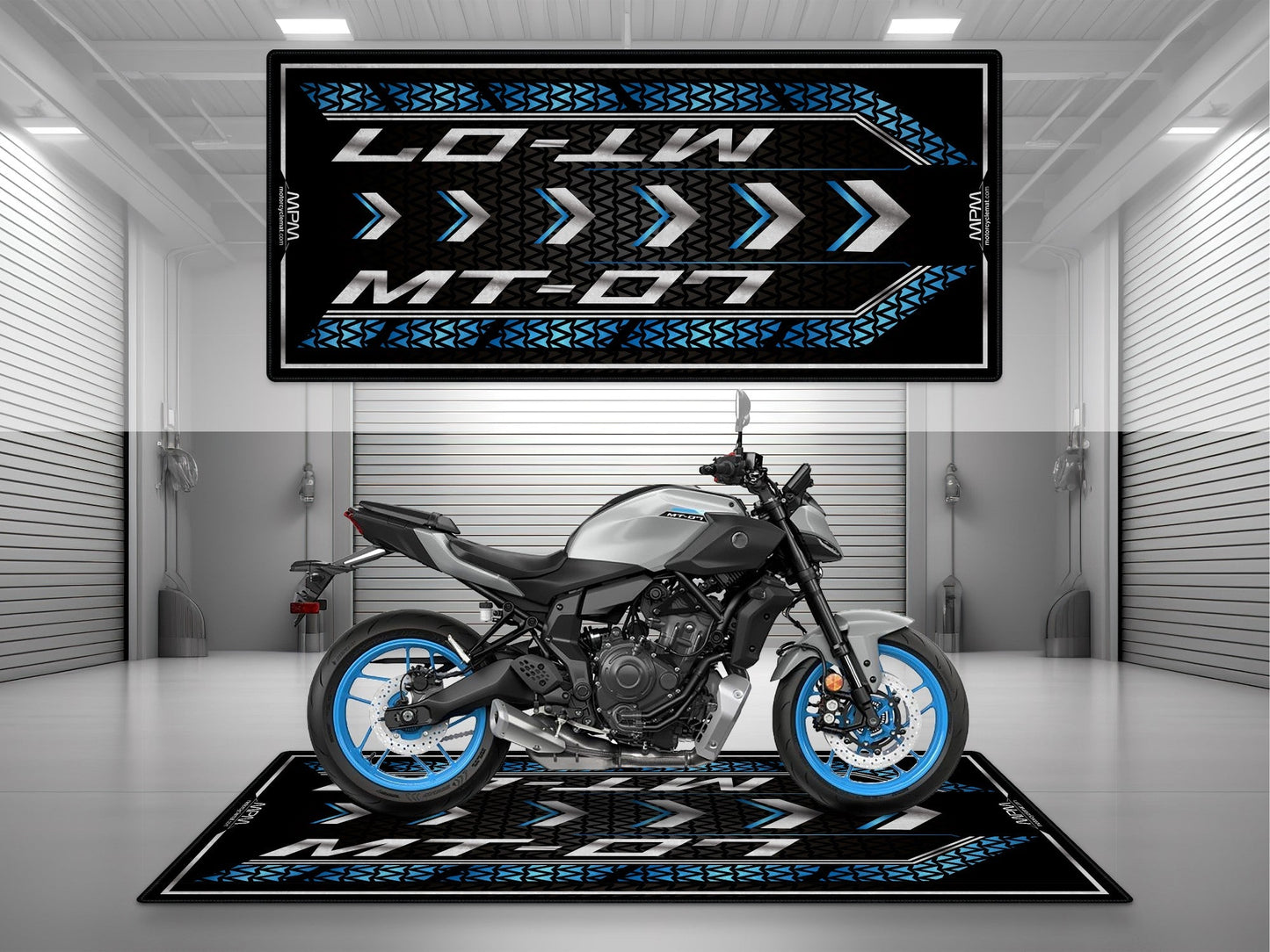 MPM Motorcycle Mat for Yamaha MT-07 - U1401 - Howling Moto