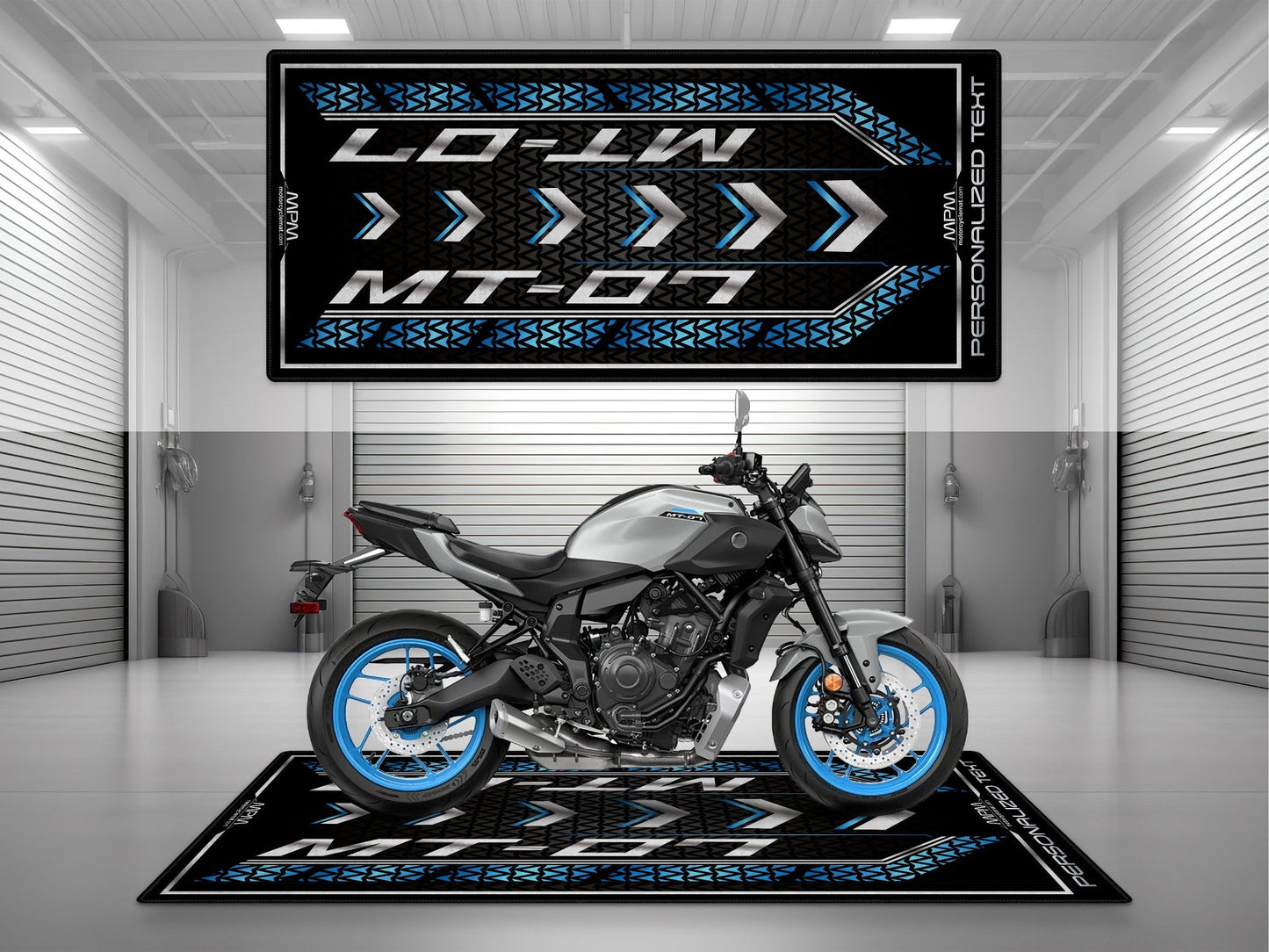 MPM Motorcycle Mat for Yamaha MT-07 - U1401 - Howling Moto