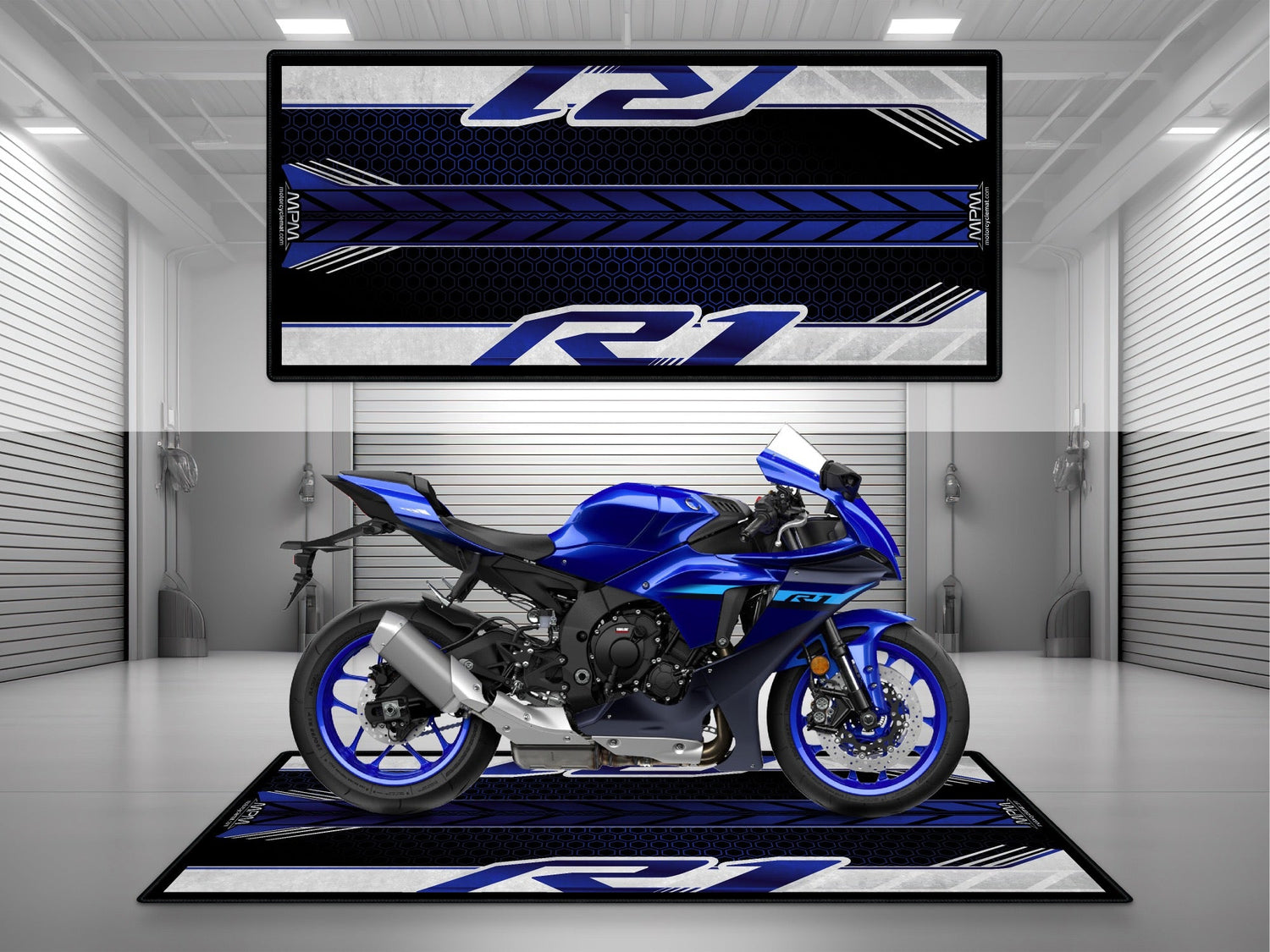 MPM Motorcycle Mat for Yamaha R1 - U1403 - Howling Moto