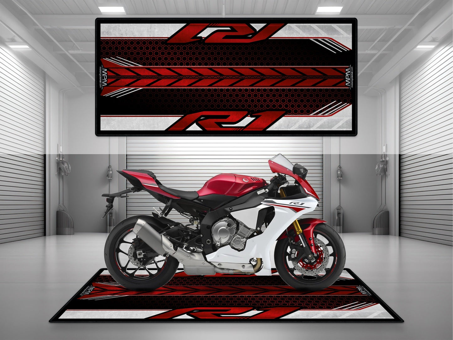 MPM Motorcycle Mat for Yamaha R1 - U1403 - Howling Moto