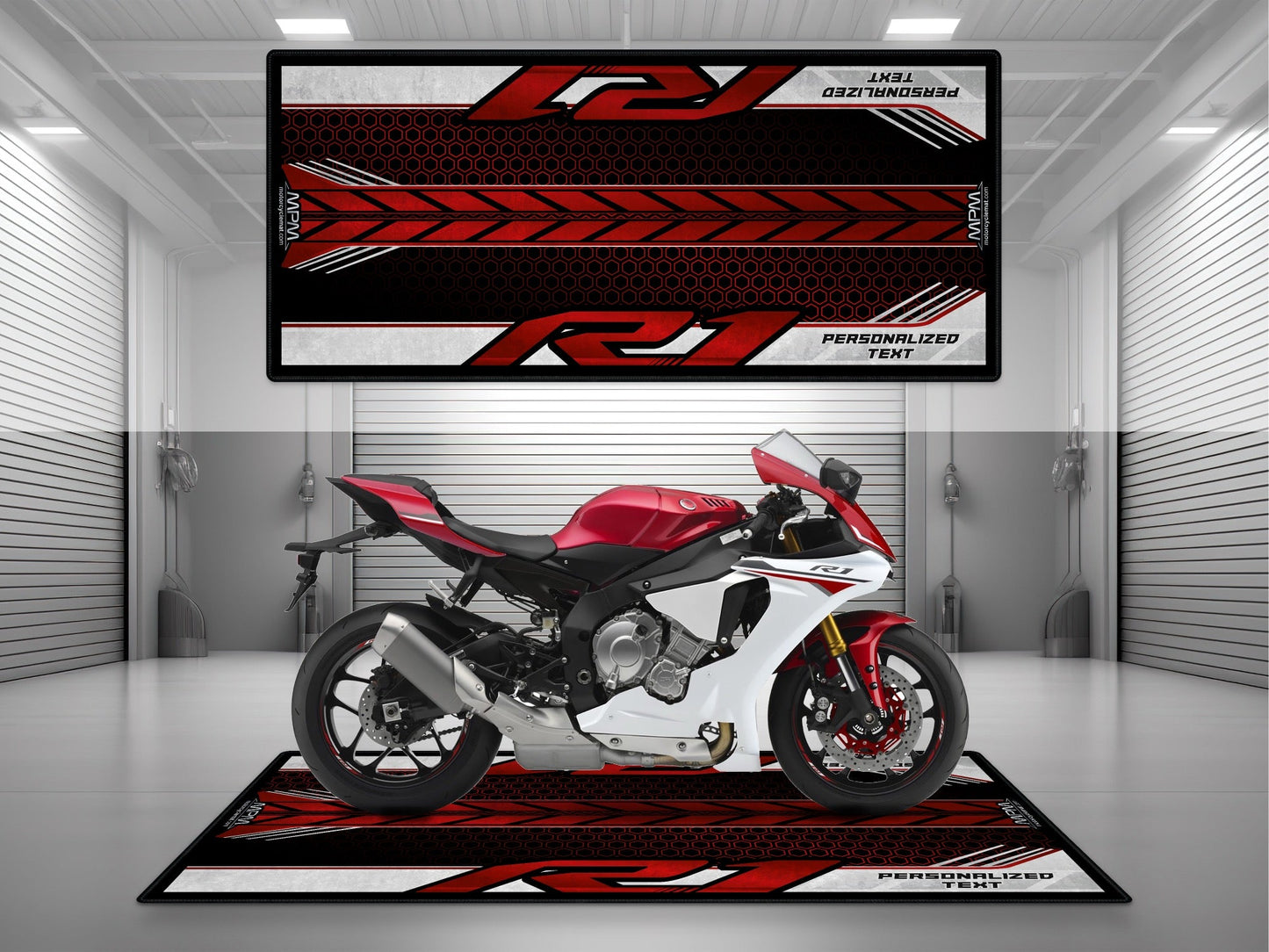 MPM Motorcycle Mat for Yamaha R1 - U1403 - Howling Moto