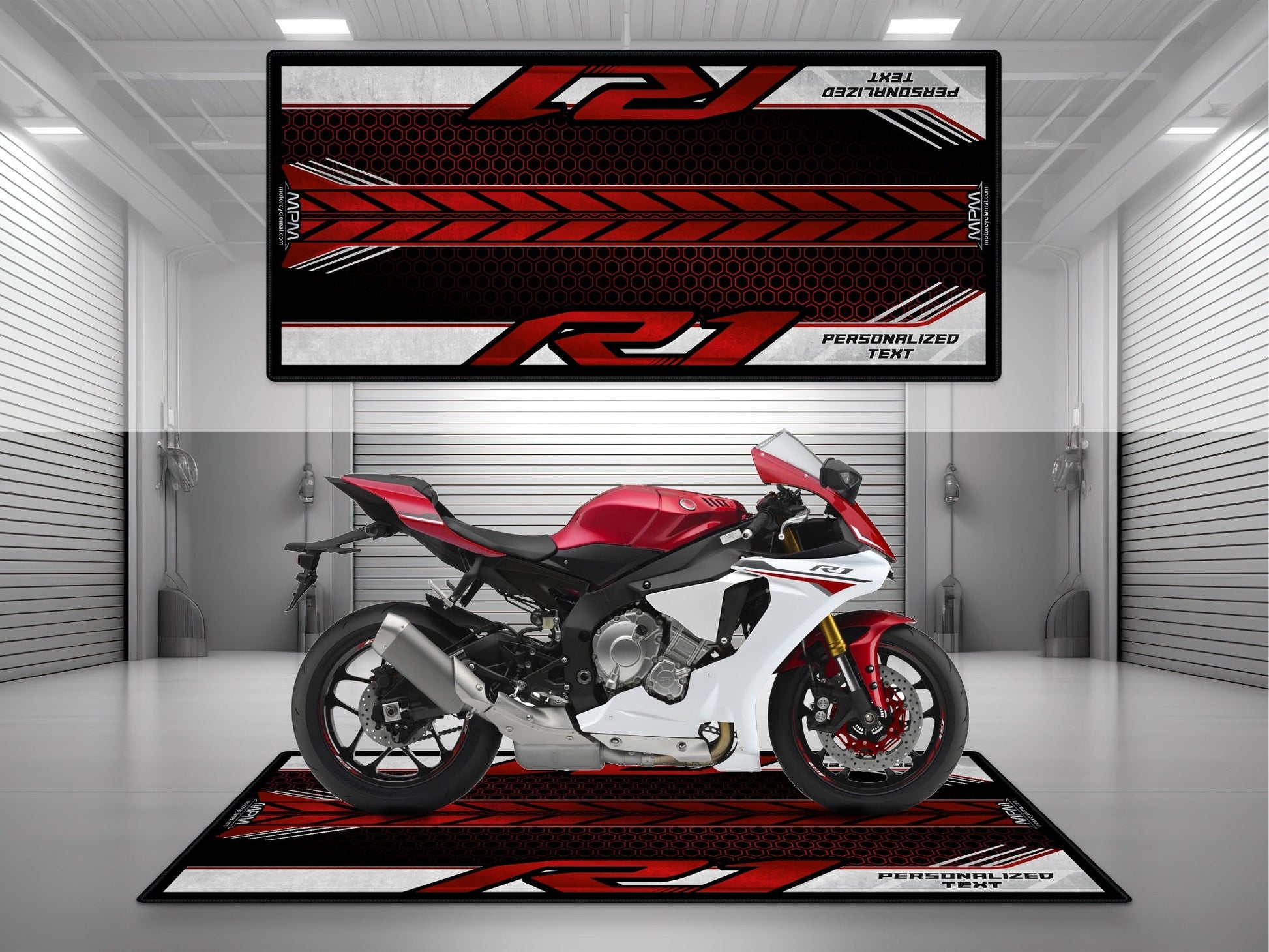 MPM Motorcycle Mat for Yamaha R1 - U1403 - Howling Moto