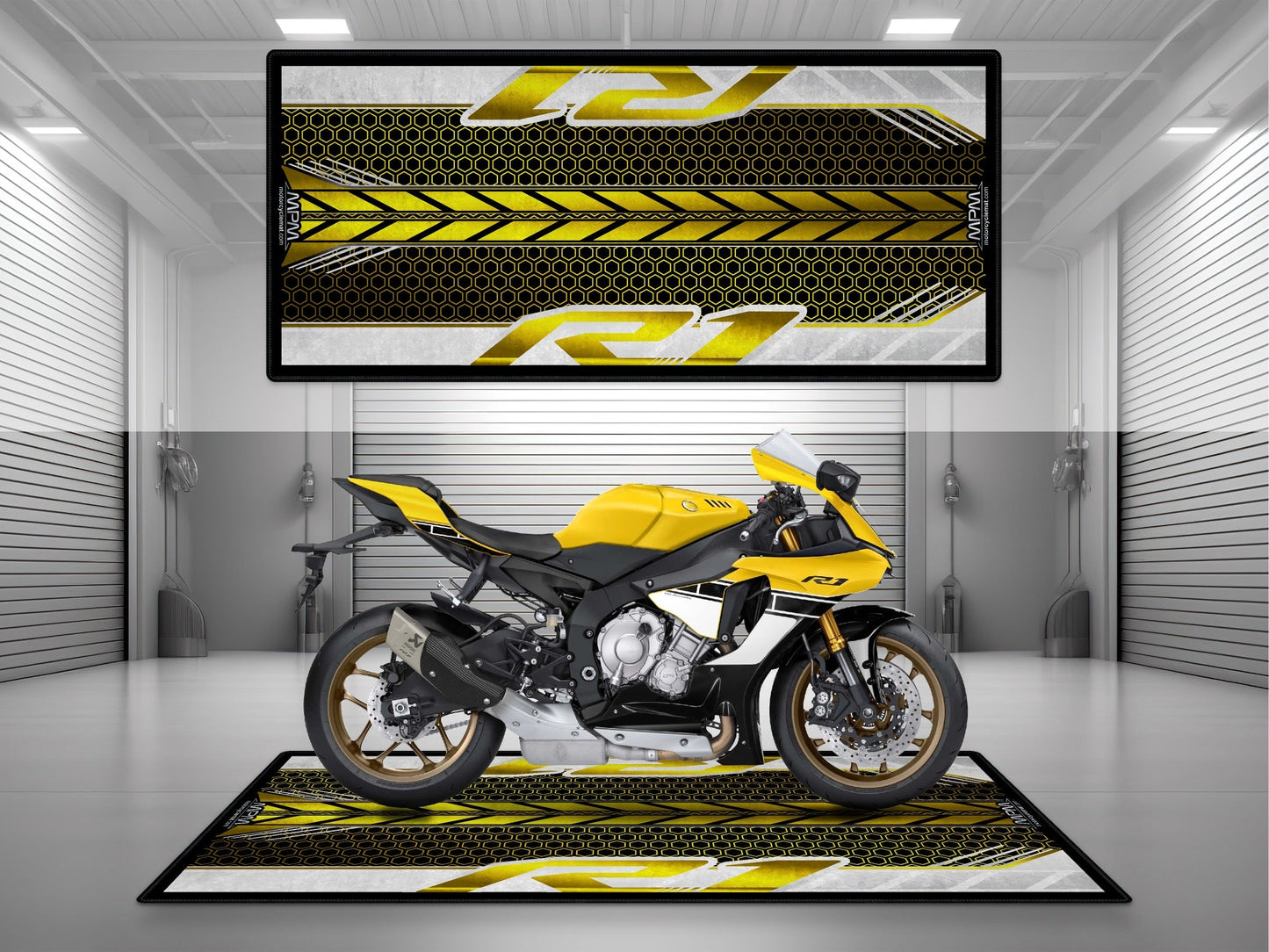 MPM Motorcycle Mat for Yamaha R1 - U1403 - Howling Moto