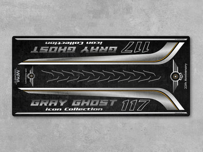 MPM Motorcycle Mat for Cruiser Motorcycle "Gray Ghost Icon Collection 35th Anniversary" - MM4210