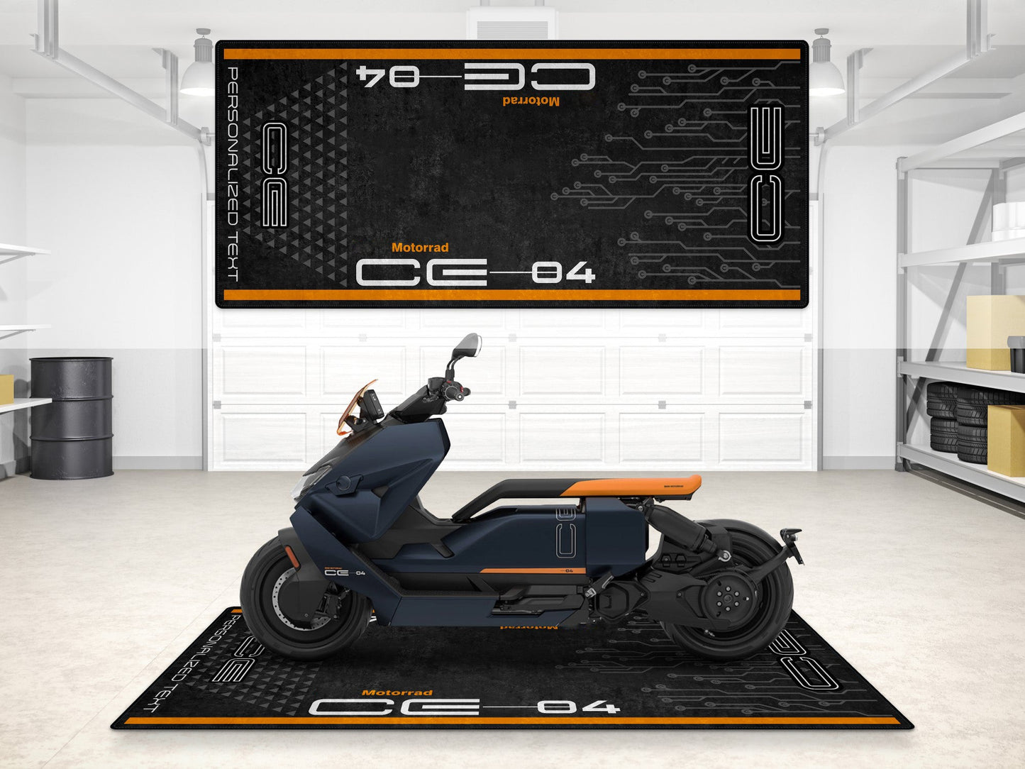 Designed Pit Mat for BMW CE04 Motorcycle - MM7298 - Howling Moto