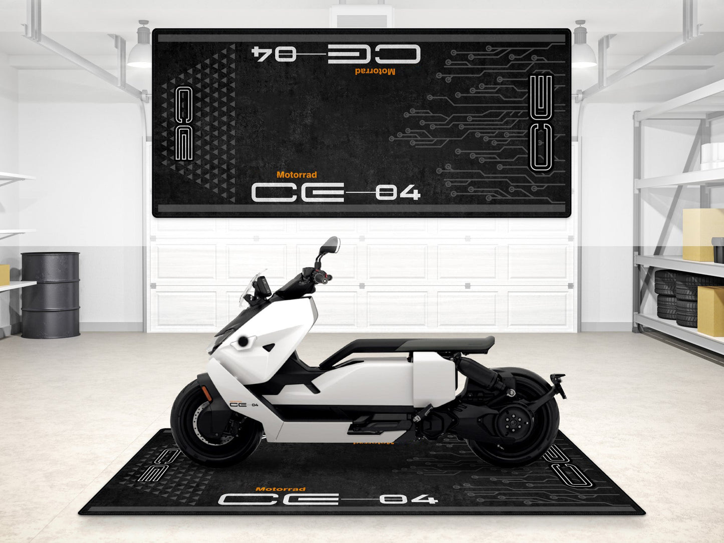 Designed Pit Mat for BMW CE04 Motorcycle - MM7298 - Howling Moto