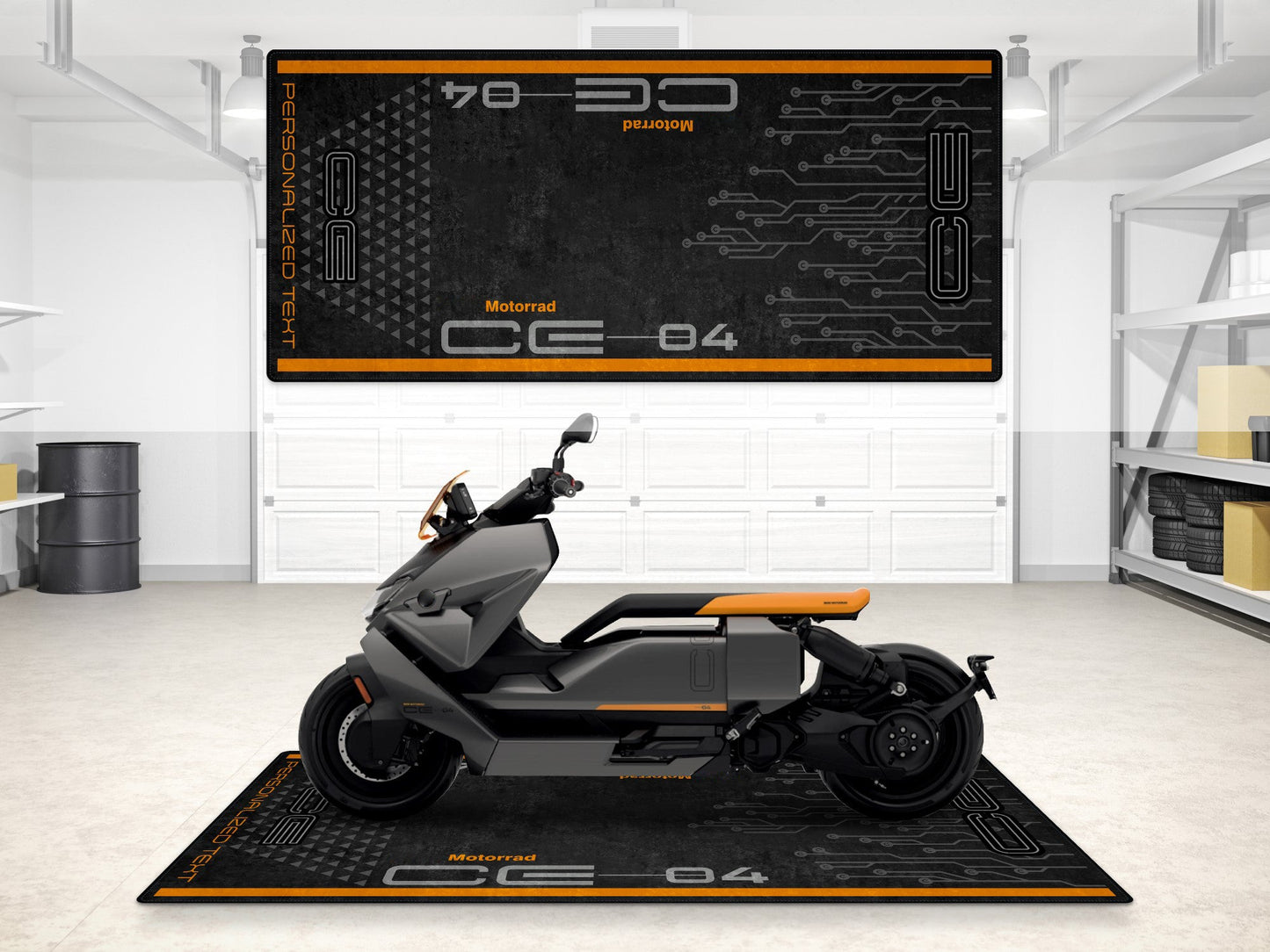 Designed Pit Mat for BMW CE04 Motorcycle - MM7298 - Howling Moto