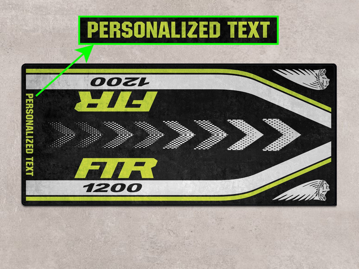 Designed Pit Mat for Indian FTR 1200 Motorcycle - MM7315 - Howling Moto