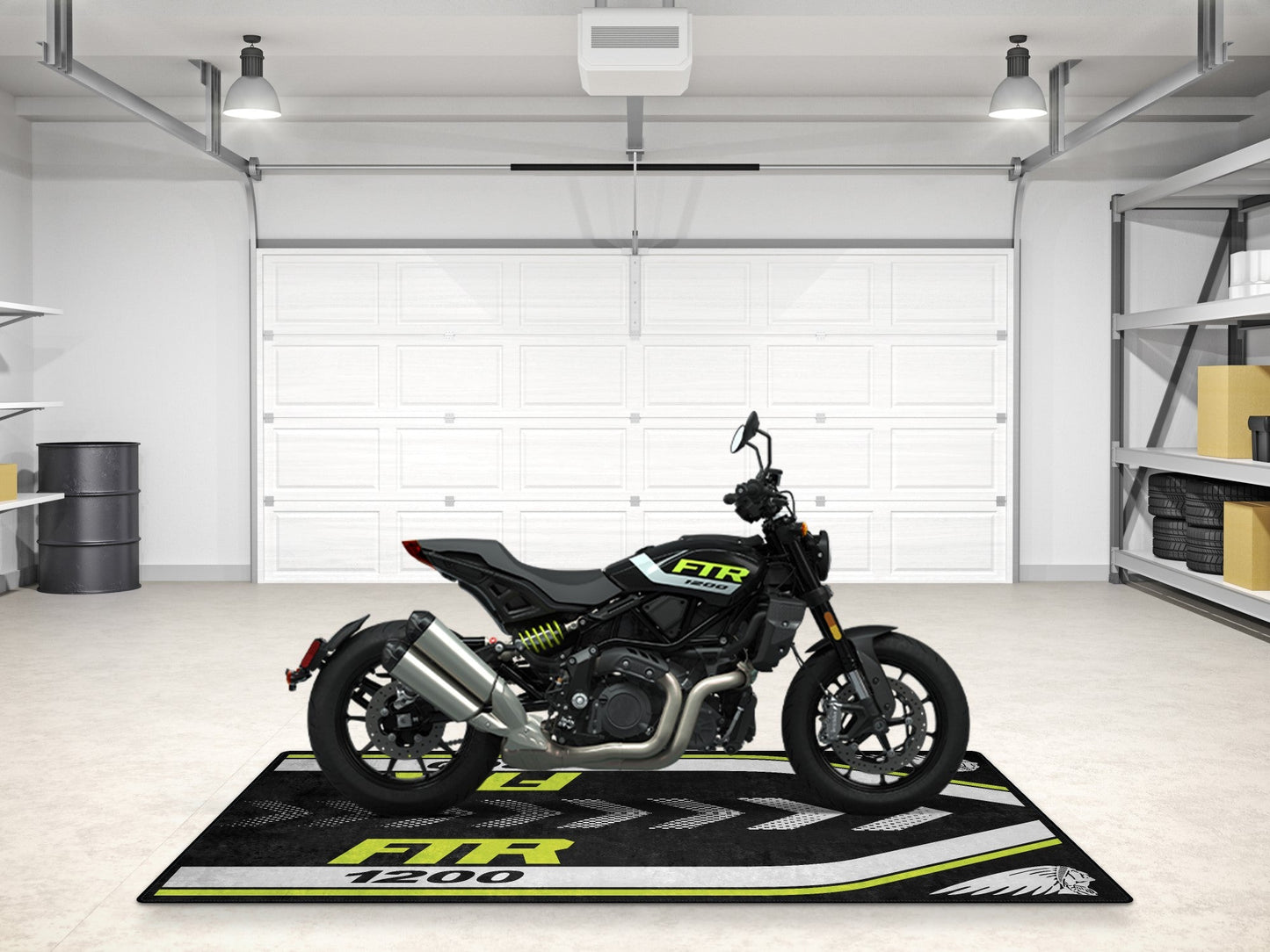 Designed Pit Mat for Indian FTR 1200 Motorcycle - MM7315 - Howling Moto