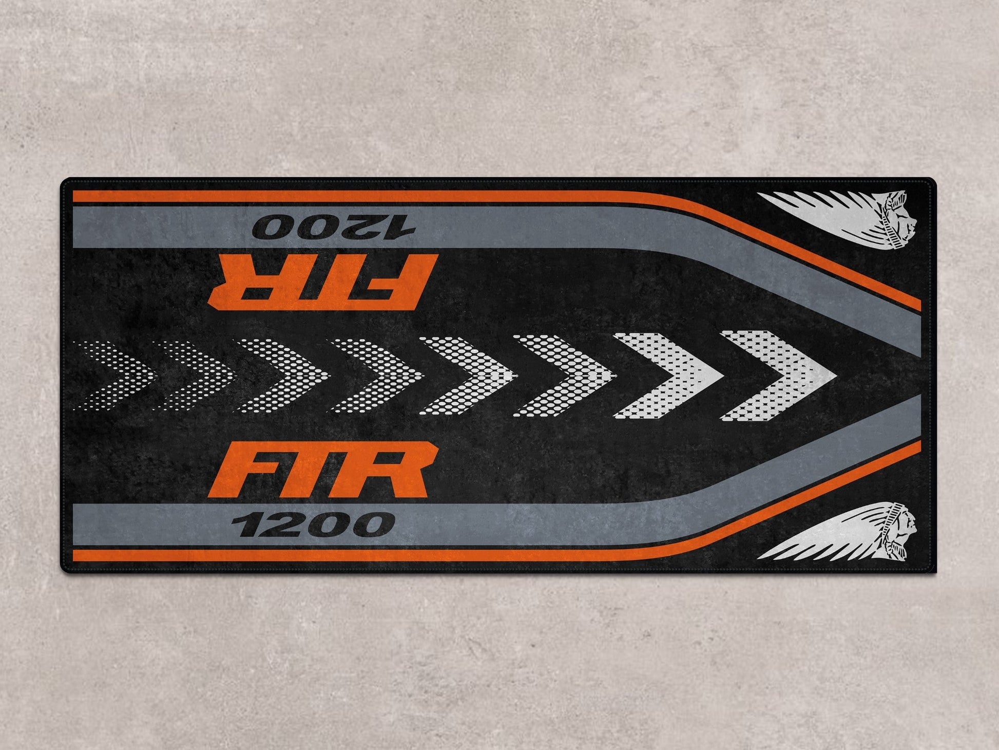 Designed Pit Mat for Indian FTR 1200 Motorcycle - MM7315 - Howling Moto