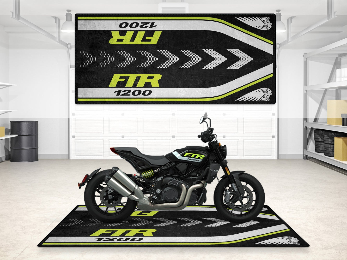 MPM Motorcycle Mat for Indian FTR 1200 - MM7315 - Howling Moto