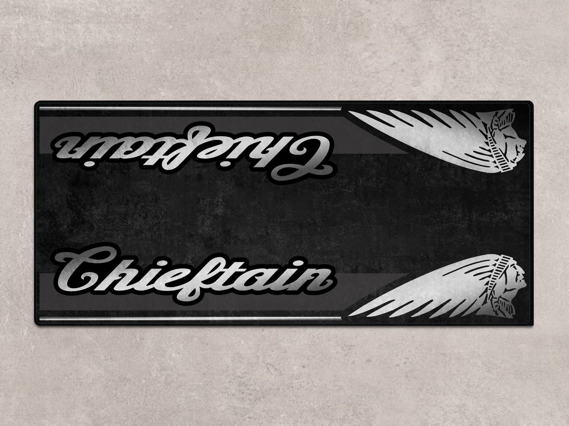 Designed Pit Mat for Indian Chieftain Motorcycle - MM7327 - Howling Moto