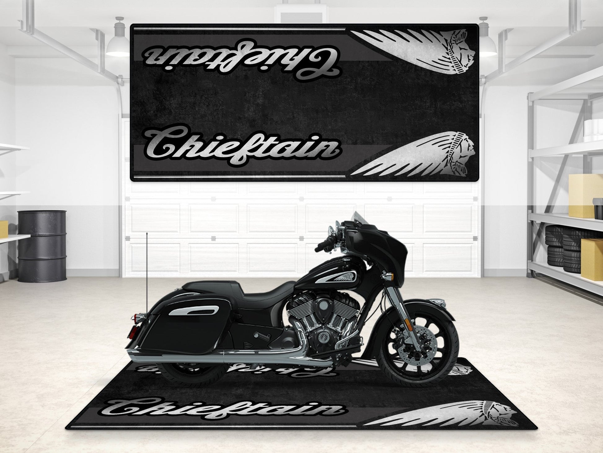 MPM Motorcycle Mat for Indian Chieftain - MM7327 - Howling Moto