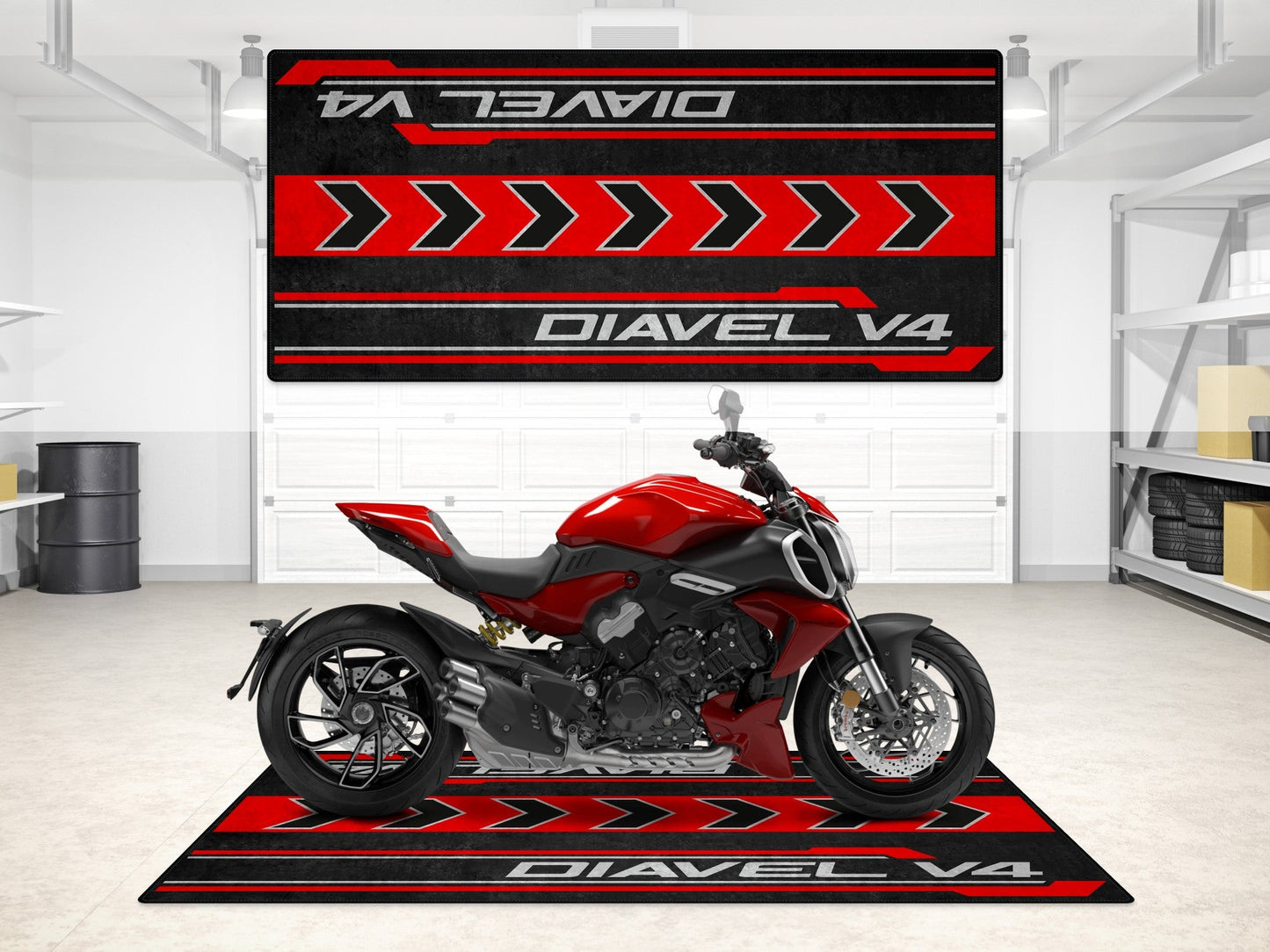 MPM Motorcycle Mat for Ducati Diavel V4 - MM7170 - Howling Moto