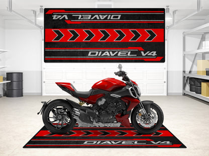 MPM Motorcycle Mat for Ducati Diavel V4 - MM7170 - Howling Moto