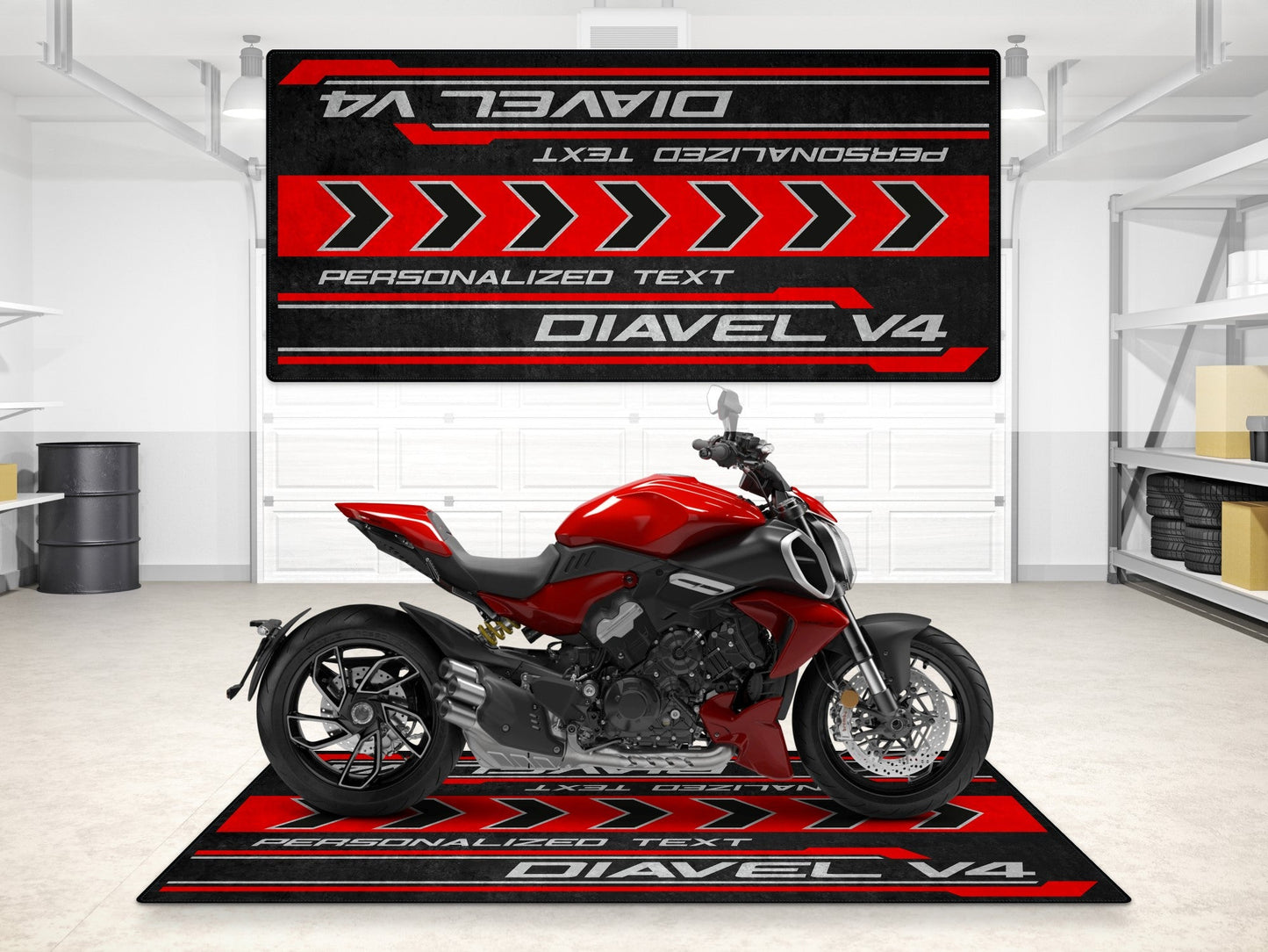 MPM Motorcycle Mat for Ducati Diavel V4 - MM7170 - Howling Moto