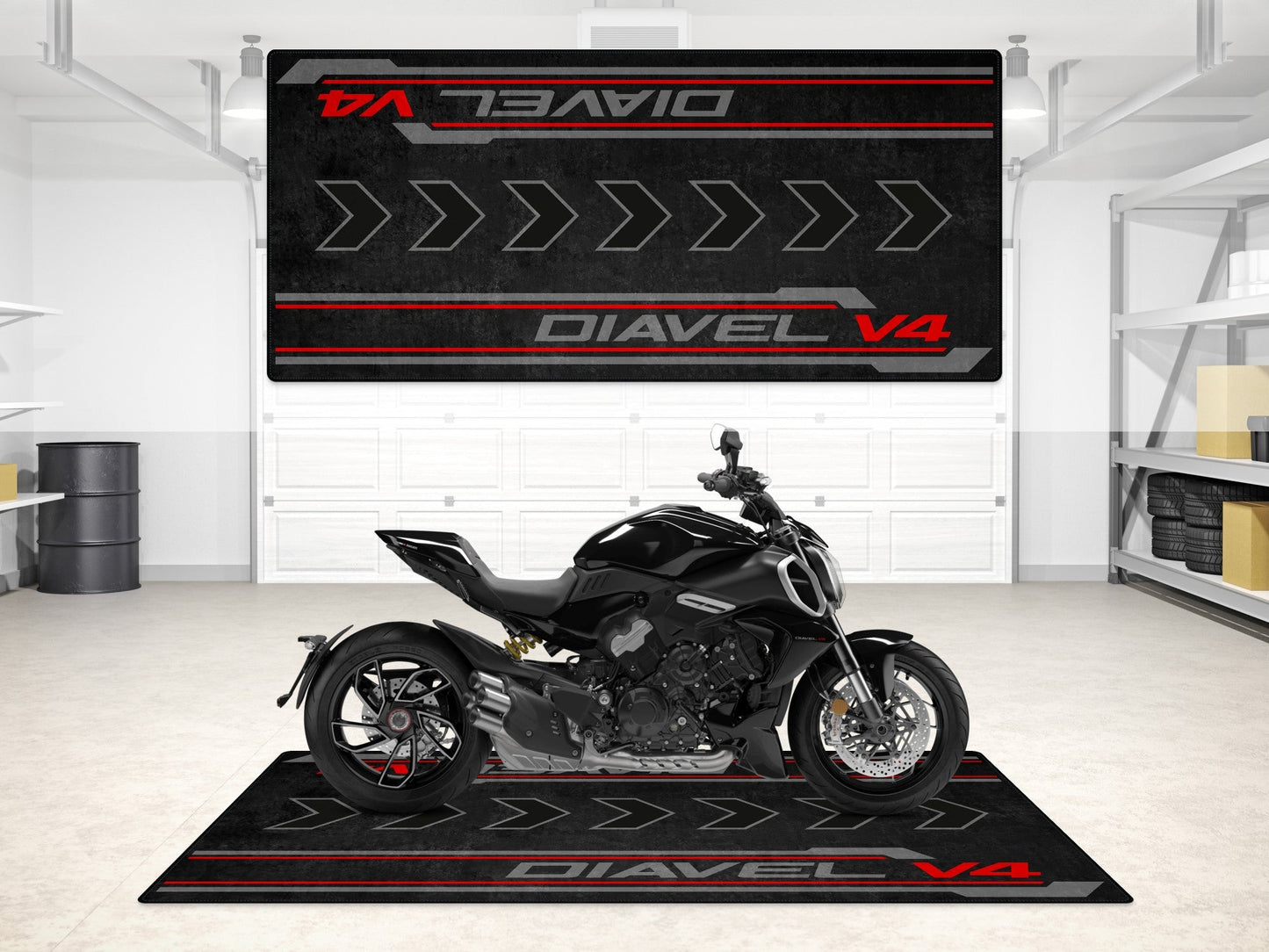 MPM Motorcycle Mat for Ducati Diavel V4 - MM7170 - Howling Moto