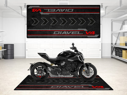 MPM Motorcycle Mat for Ducati Diavel V4 - MM7170 - Howling Moto