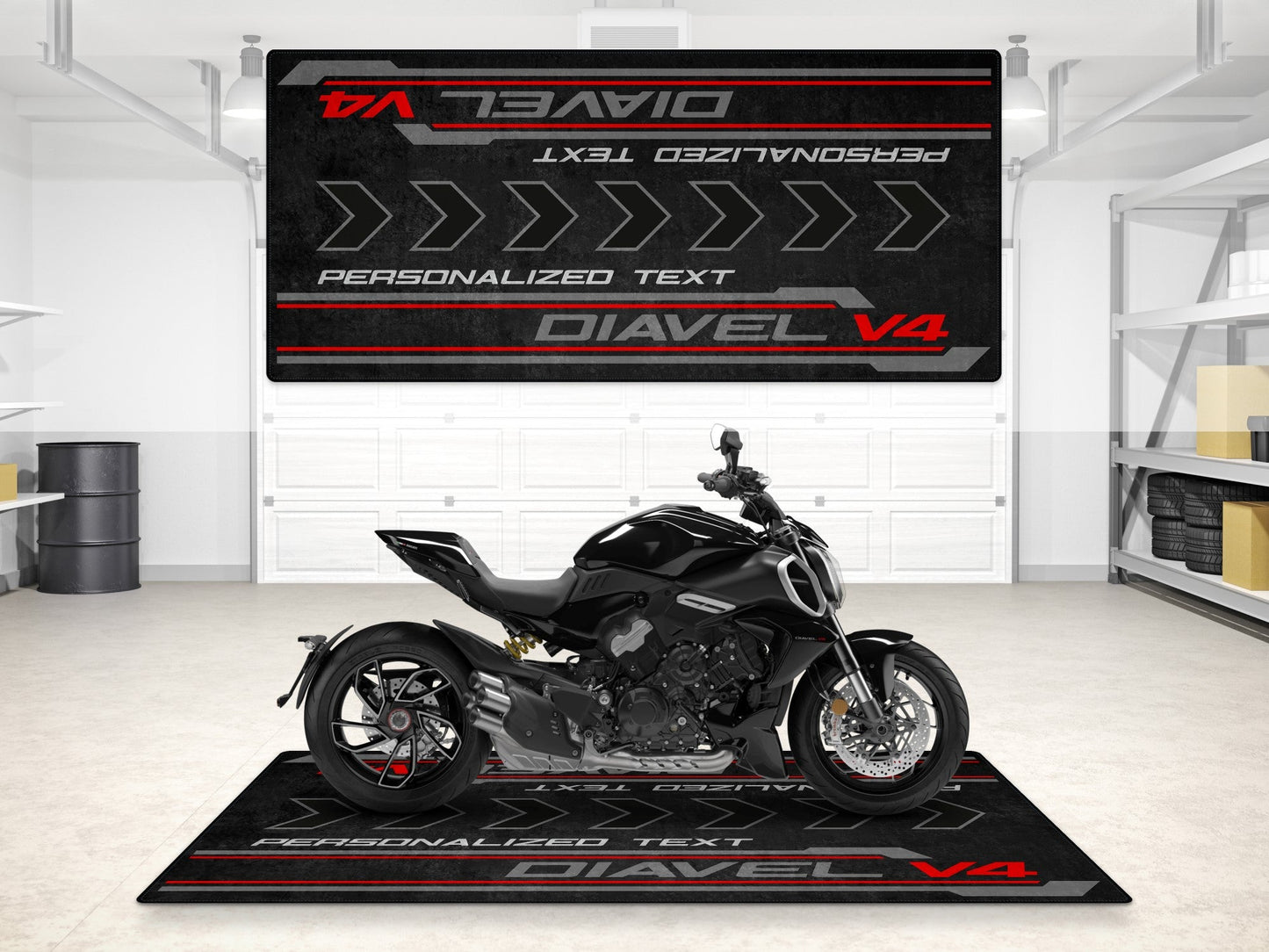 MPM Motorcycle Mat for Ducati Diavel V4 - MM7170 - Howling Moto