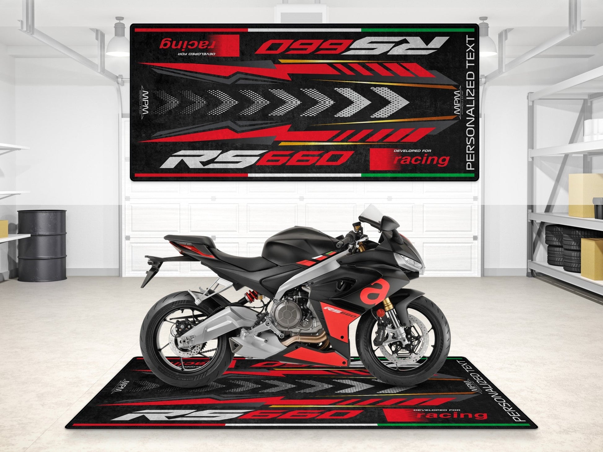 MPM Motorcycle Mat for Aprilia RS660 - MM7275 - Howling Moto