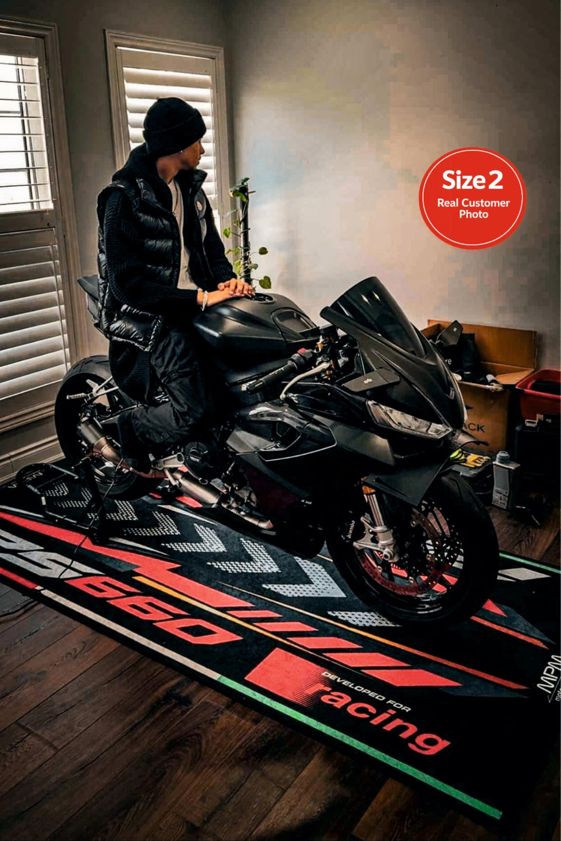 MPM Motorcycle Mat for Aprilia RS660 - MM7275 - Howling Moto