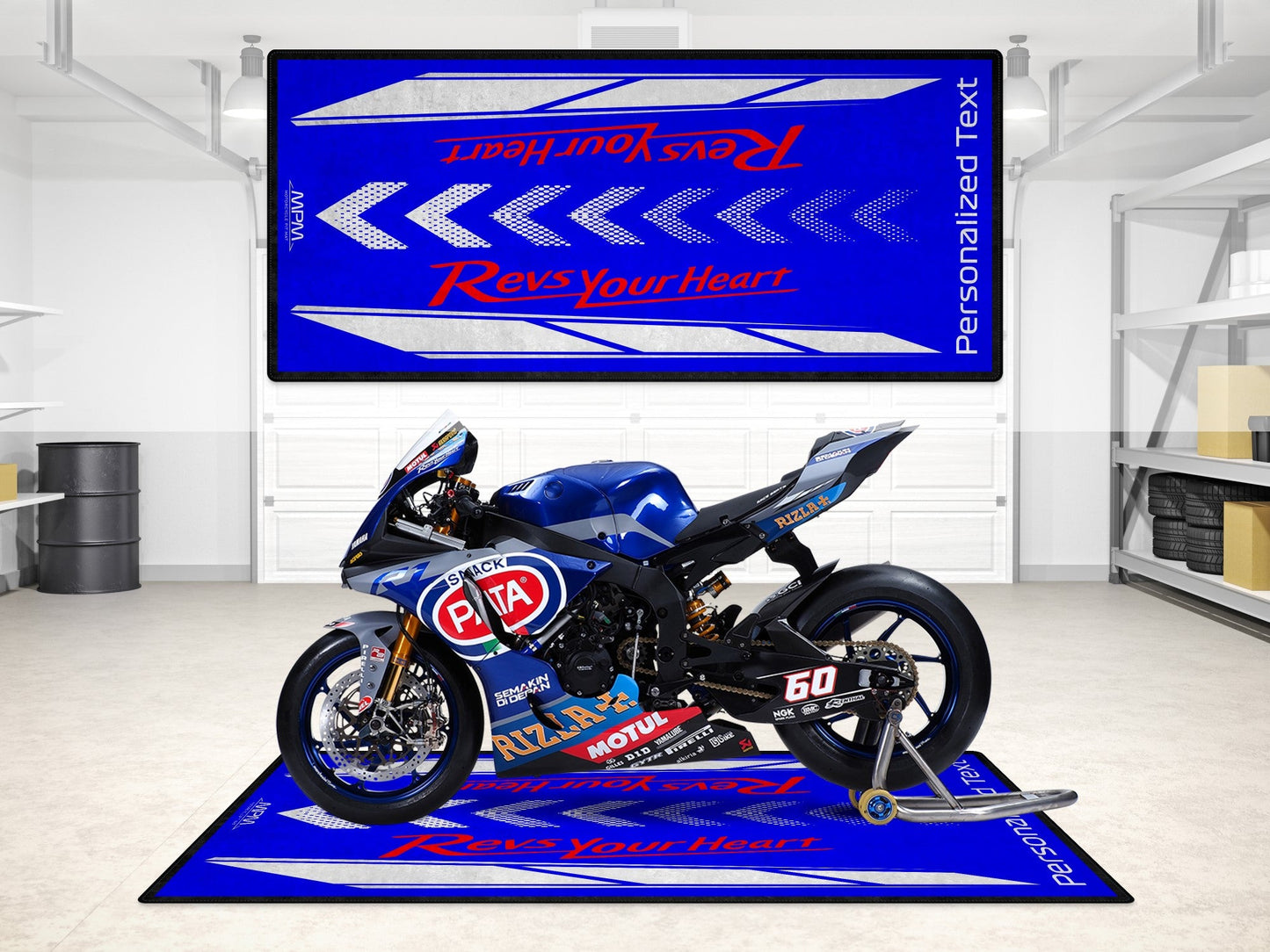 Designed Pit Mat for Yamaha Motorcycle - MM7108 - Howling Moto