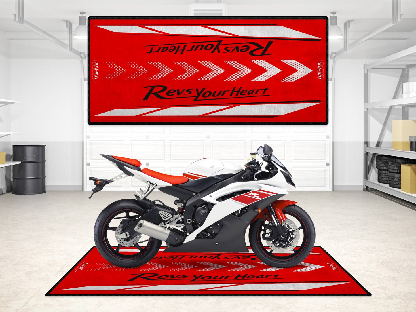 Designed Pit Mat for Yamaha Motorcycle - MM7108 - Howling Moto