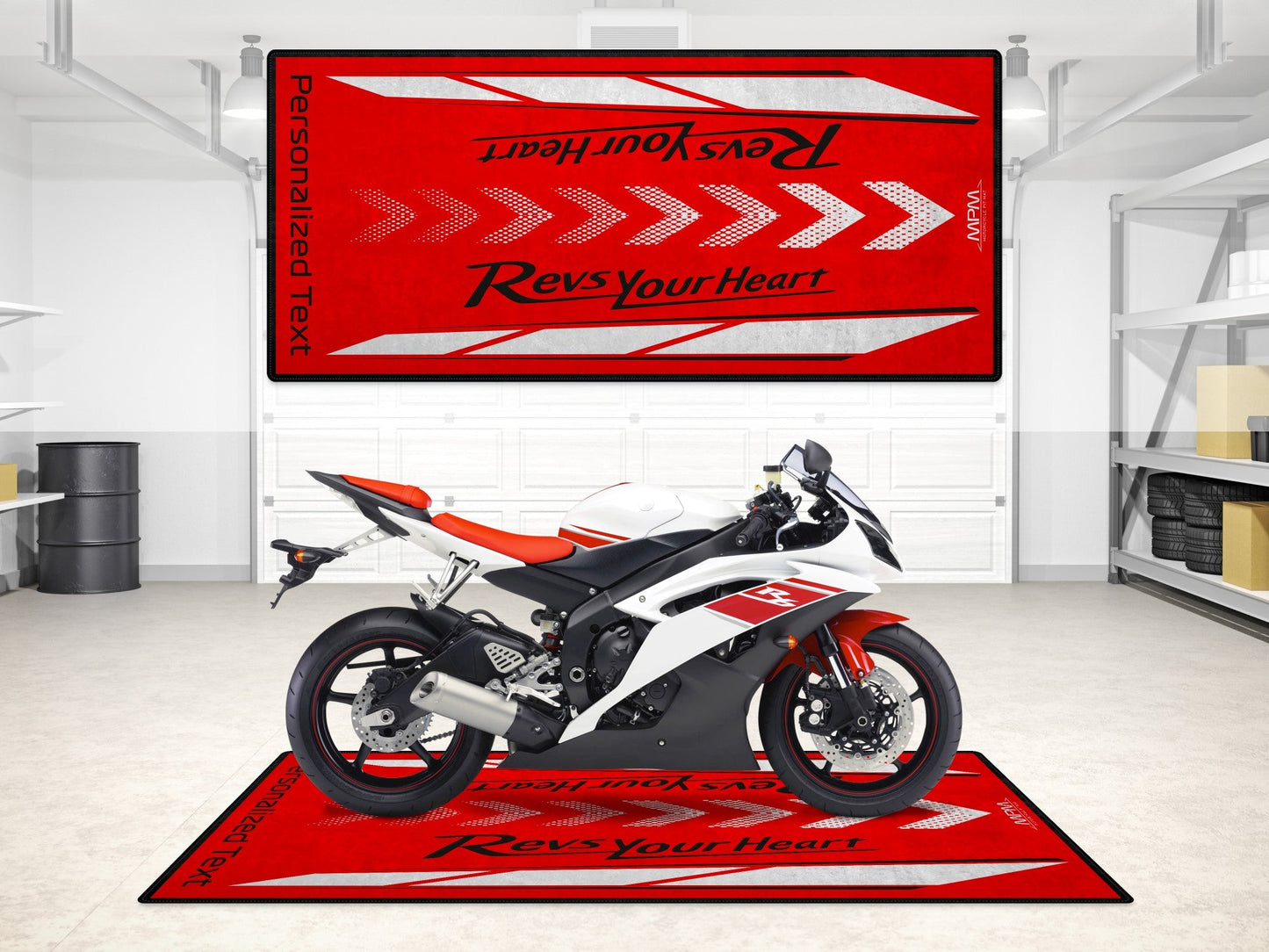Designed Pit Mat for Yamaha Motorcycle - MM7108 - Howling Moto