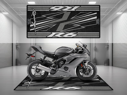 Designed Pit Mat for Yamaha R6 Motorcycle - MM7255 - Howling Moto