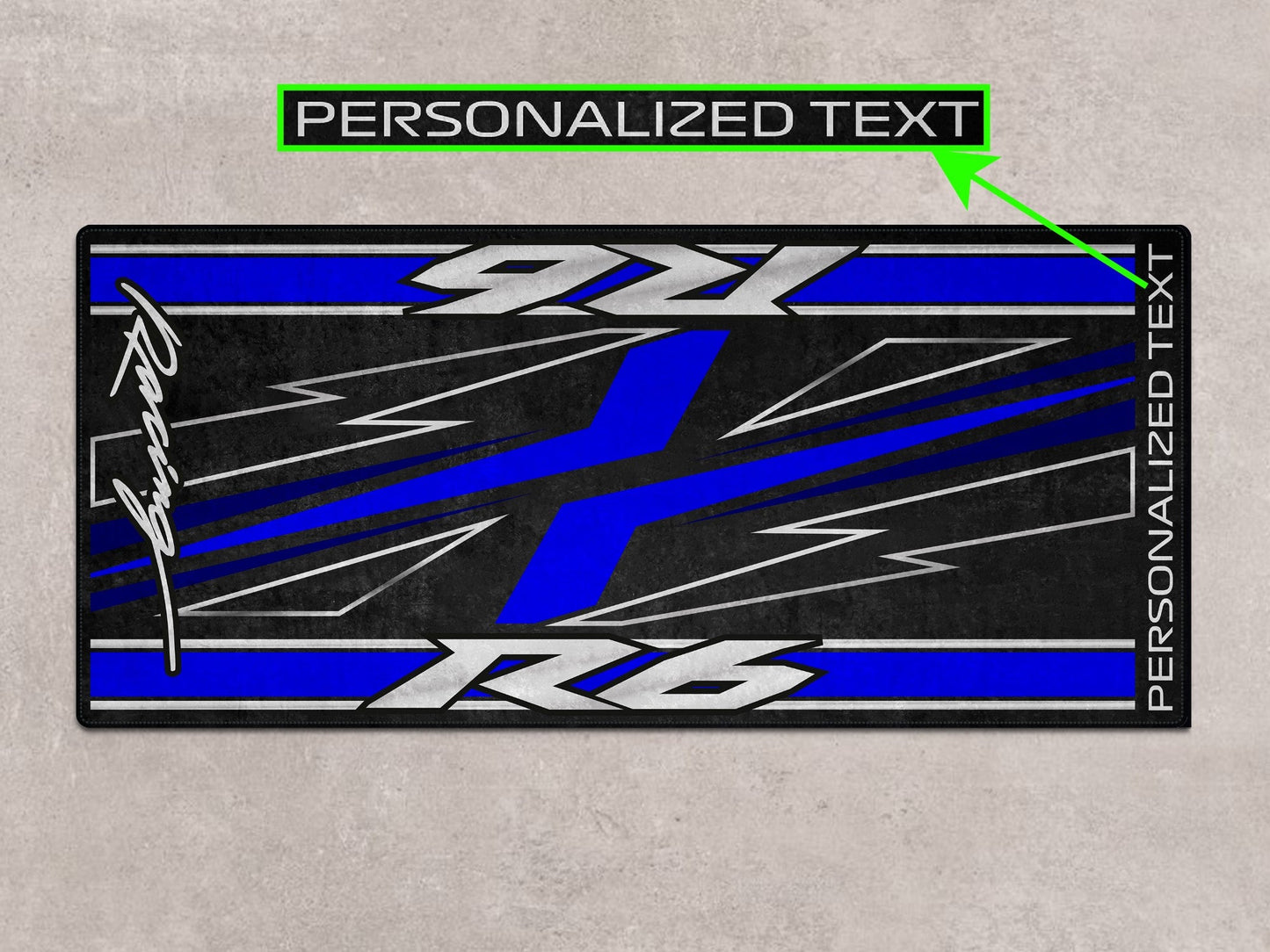 Designed Pit Mat for Yamaha R6 Motorcycle - MM7255 - Howling Moto