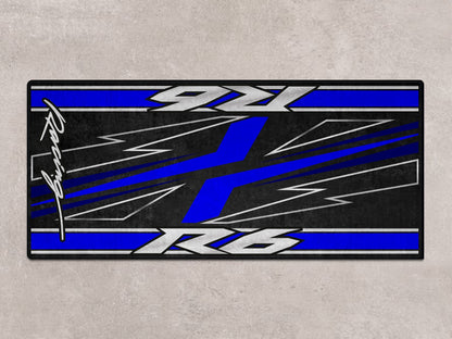 Designed Pit Mat for Yamaha R6 Motorcycle - MM7255 - Howling Moto