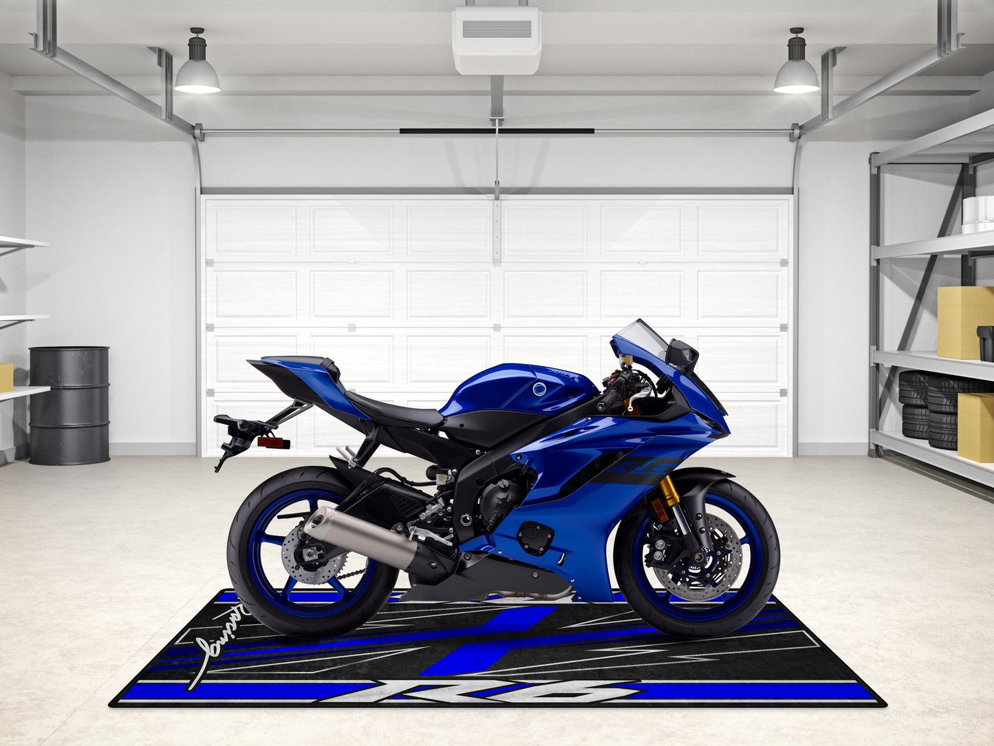 Designed Pit Mat for Yamaha R6 Motorcycle - MM7255 - Howling Moto