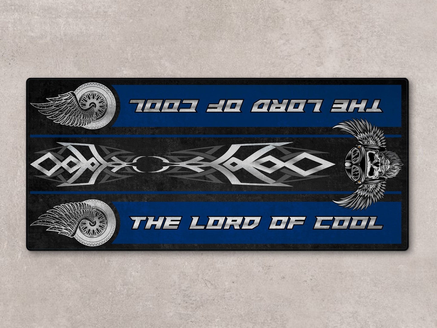 Motorcycle Mat For Cruiser Motorcycle "The Lord of Cool" - MM7308 - Howling Moto