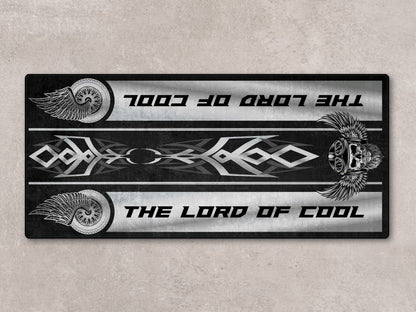 Motorcycle Mat For Cruiser Motorcycle "The Lord of Cool" - MM7308 - Howling Moto